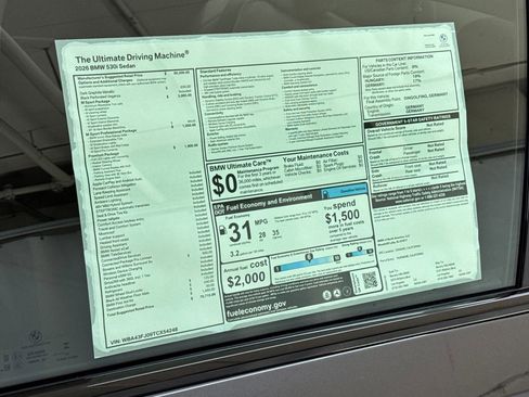 New 2026 BMW 530i w/ M Sport Package image 29