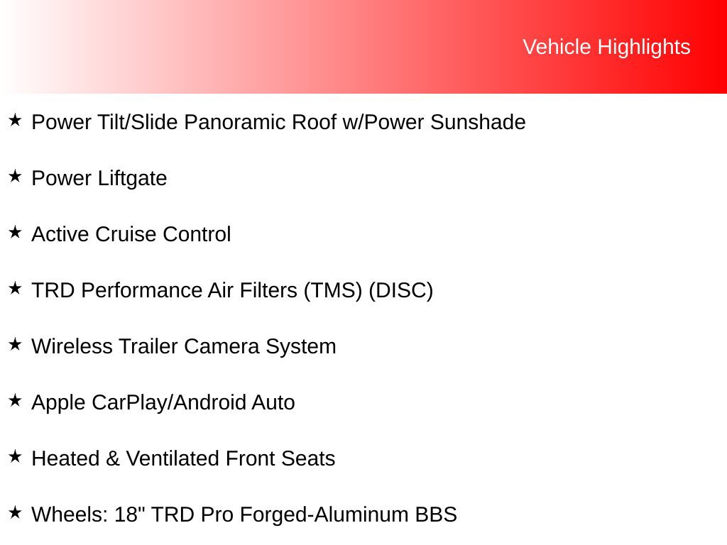 Certified 2025 Toyota Sequoia TRD Pro w/ Tow Technology Package AWD/4WD image 11
