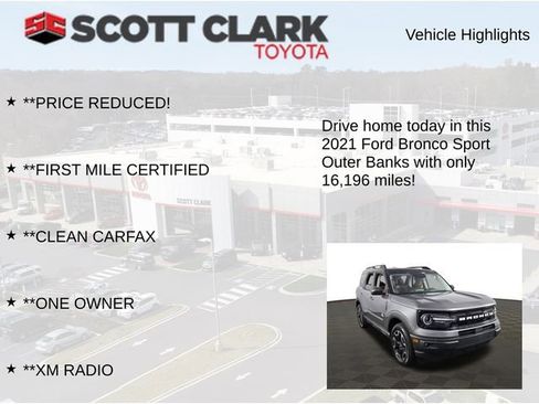 Used 2021 Ford Bronco Sport Outer Banks AWD/4WD image 8