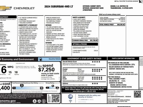 Used 2024 Chevrolet Suburban LT image 2