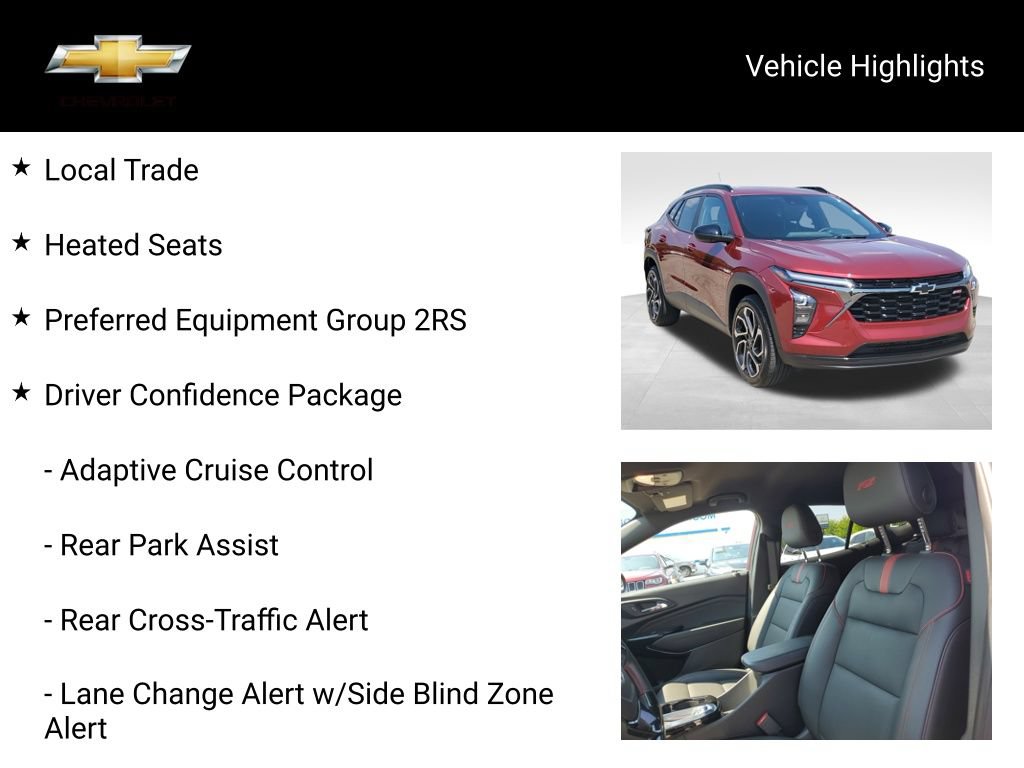 Certified 2024 Chevrolet Trax RS w/ Driver Confidence Package FWD image 18
