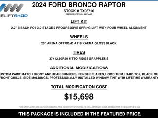 Used 2024 Ford Bronco Raptor w/ Interior Carbon Fiber Pack 6 AWD/4WD video 2