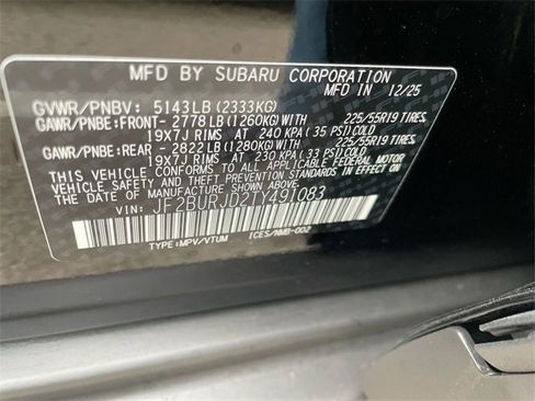 New 2026 Subaru Outback Touring XT image 27