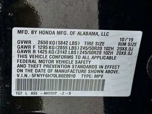Used 2020 Honda Pilot Black Edition image 35