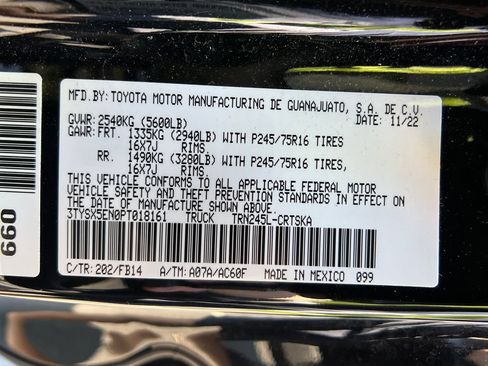 Used 2023 Toyota Tacoma SR w/ SR Convenience Package AWD/4WD image 13