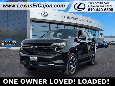 Used 2021 Chevrolet Tahoe RST w/ Rear Media and Nav Package image 1