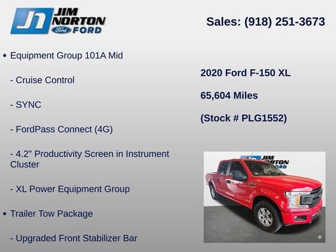 Used 2020 Ford F150 XL w/ Equipment Group 101A Mid image 9