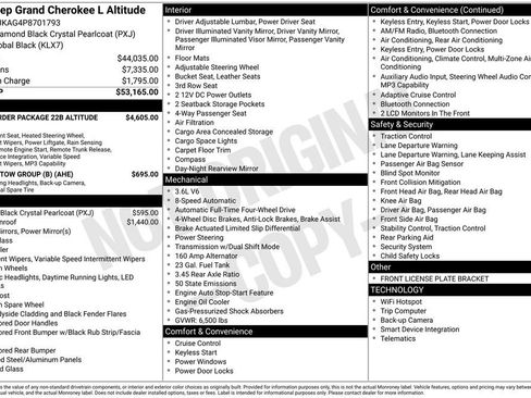 Certified 2023 Jeep Grand Cherokee L Laredo image 42