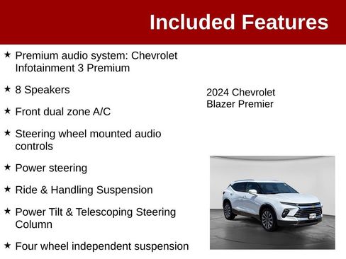 Used 2024 Chevrolet Blazer Premier w/ Driver Confidence II Package AWD/4WD image 4