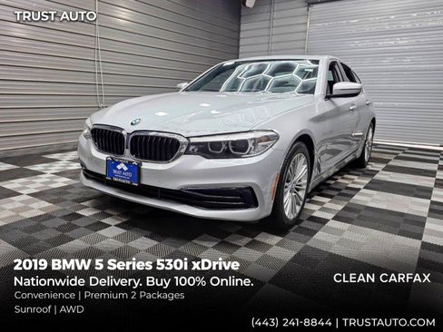 Used 2019 BMW 530i xDrive w/ Convenience Package AWD/4WD image 1