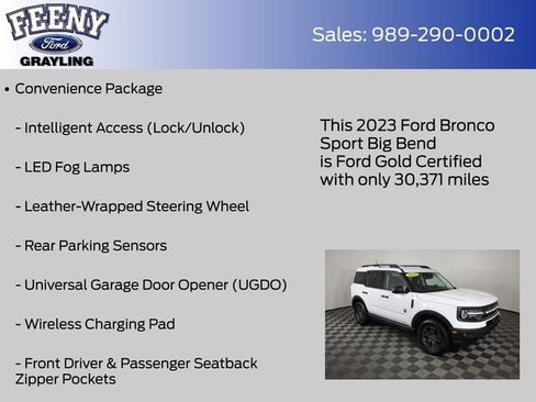 Used 2023 Ford Bronco Sport Big Bend w/ Convenience Package image 13