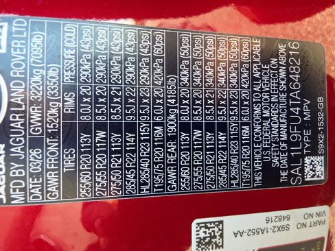 New 2026 Land Rover Range Rover Sport Dynamic SE AWD/4WD image 36