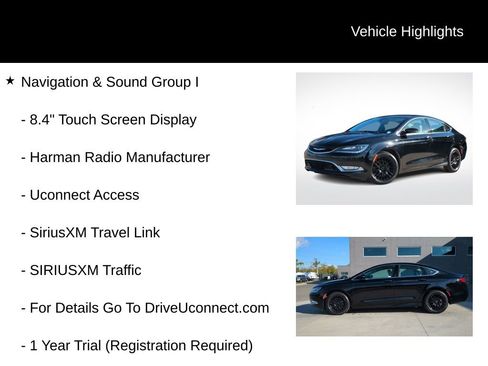 Used 2015 Chrysler 200 C w/ Navigation & Sound Group I image 16