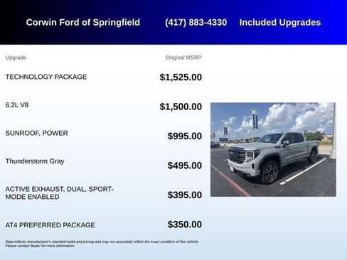 Used 2025 GMC Sierra 1500 AT4 w/ Technology Package AWD/4WD image 5