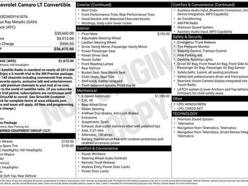 Used 2013 Chevrolet Camaro LT w/ RS Package image 7