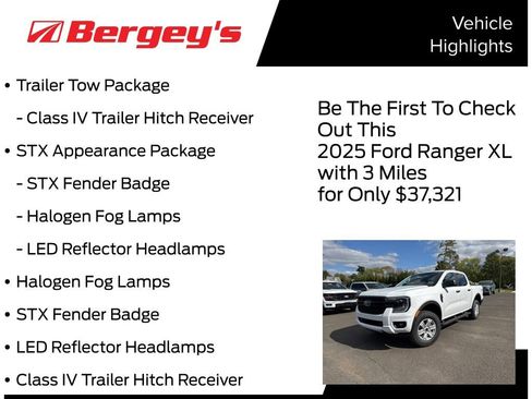 New 2025 Ford Ranger XL w/ Trailer Tow Package image 5