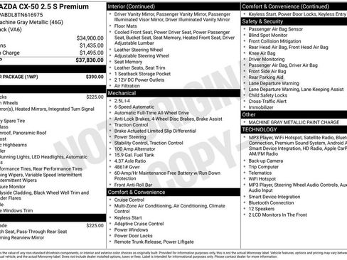 New 2026 MAZDA CX-50 AWD 2.5 S w/ Weather Package image 2