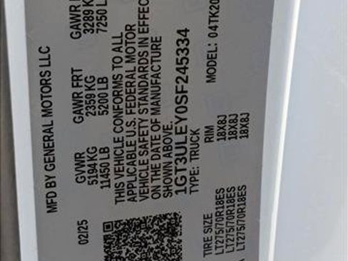 New 2025 GMC Sierra 2500 Pro w/ 1SA Pro Safety Plus Package image 15