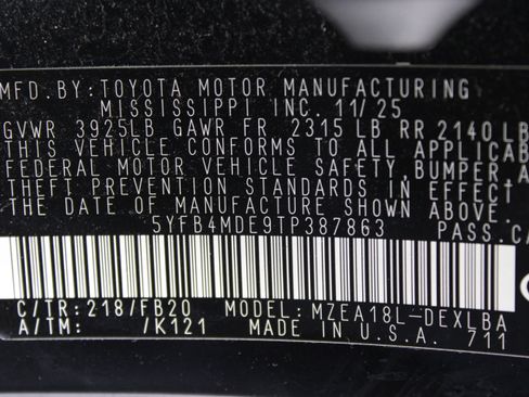 Used 2026 Toyota Corolla LE FWD image 37