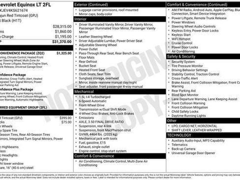 Used 2019 Chevrolet Equinox LT w/ Driver Convenience Package FWD image 26