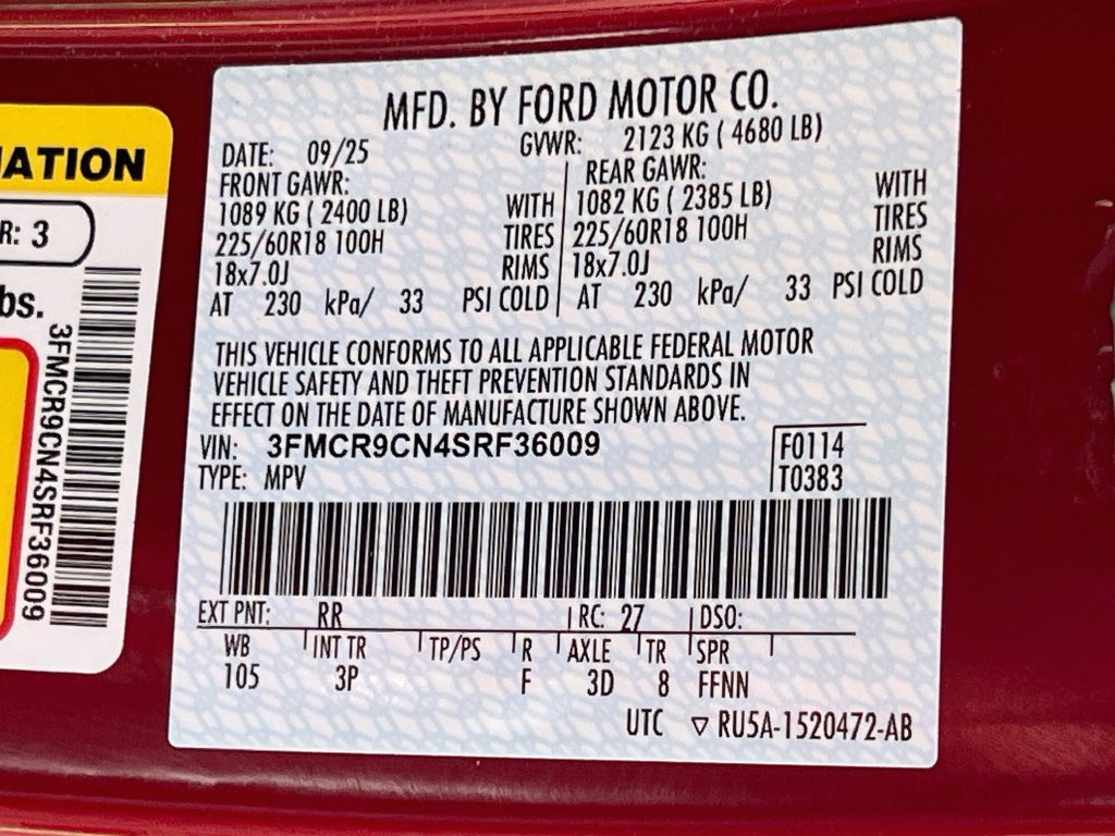 Used 2025 Ford Bronco Sport Outer Banks w/ Outer Banks Tech Package+ AWD/4WD image 34