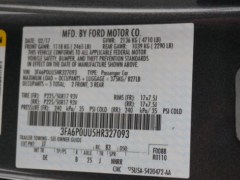Used 2017 Ford Fusion S image 27