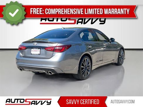 Used 2022 INFINITI Q50 Red Sport 400 w/ Carbon Fiber Package image 7