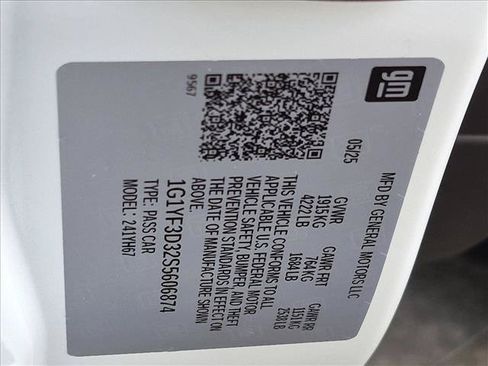 Used 2025 Chevrolet Corvette Z06 w/ Battery Protection Package RWD image 24
