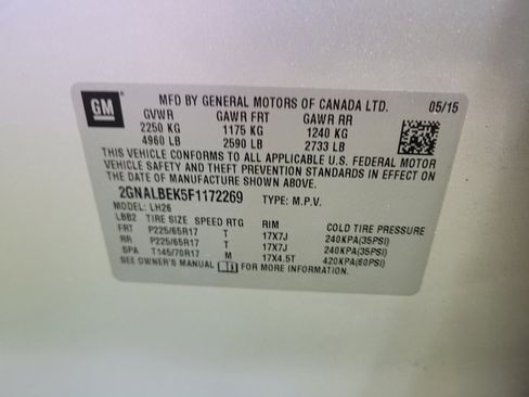 Used 2015 Chevrolet Equinox LT w/ Driver Convenience Package FWD image 33