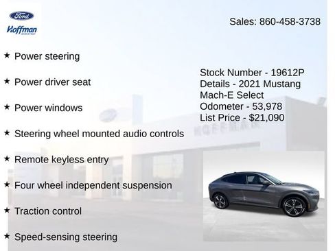 Used 2021 Ford Mustang Mach-E Select w/ Comfort/Appearance Package AWD/4WD image 20