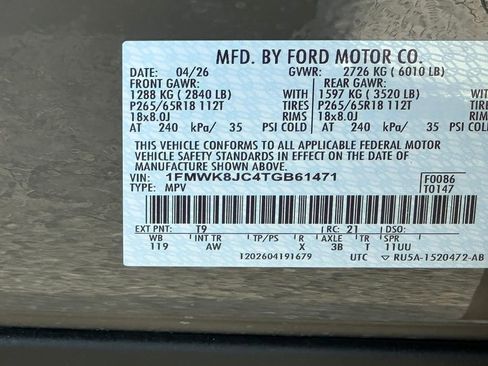New 2026 Ford Explorer Tremor w/ Tremor Ultimate Package AWD/4WD image 48