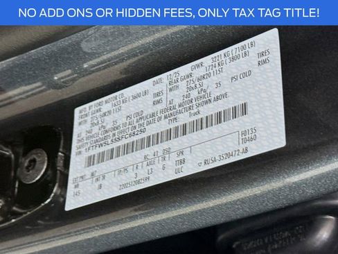 New 2025 Ford F150 Lariat w/ Equipment Group 501A Mid image 33