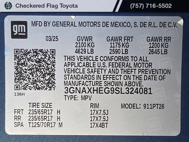 Used 2025 Chevrolet Equinox LT w/ Convenience Package II FWD image 29