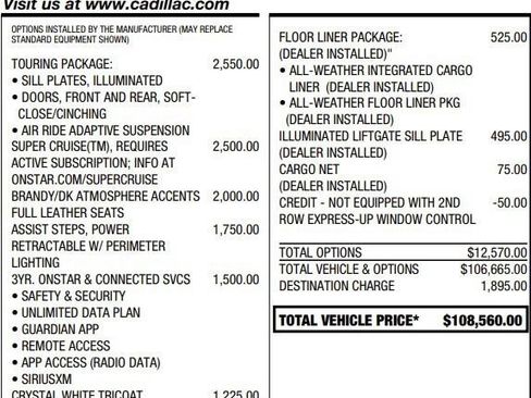 Used 2023 Cadillac Escalade Sport w/ Touring Package AWD/4WD image 2
