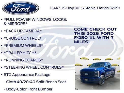 New 2026 Ford F250 XL w/ STX Appearance Package image 10