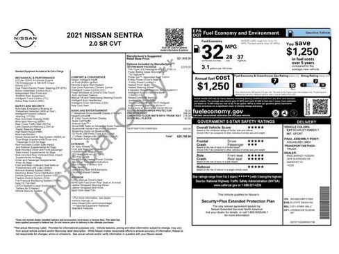 Used 2021 Nissan Sentra SR w/ SR Premium Package image 2