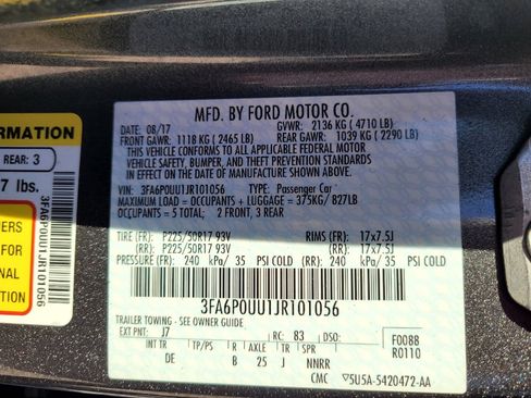 Used 2018 Ford Fusion S image 33