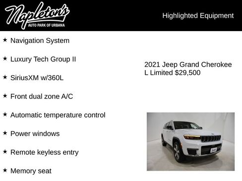 Used 2021 Jeep Grand Cherokee L Limited w/ Luxury Tech Group II image 15