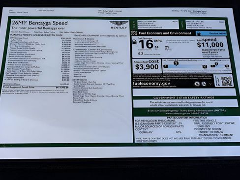 New 2026 Bentley Bentayga Speed AWD/4WD image 24