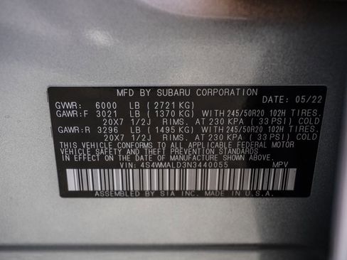 Used 2022 Subaru Ascent Limited w/ Technology Package image 20