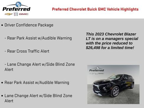 Certified 2023 Chevrolet Blazer LT w/ Driver Confidence Package image 2