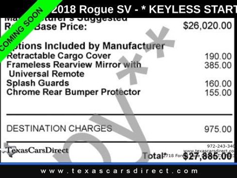Used 2018 Nissan Rogue SV FWD image 8