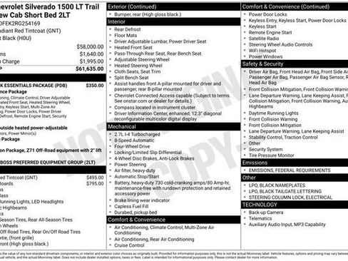Used 2024 Chevrolet Silverado 1500 LT Trail Boss w/ LPO, Dark Essentials Package AWD/4WD image 31