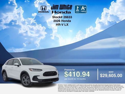 New 2026 Honda HR-V LX image 7