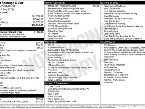 Certified 2024 Kia Sportage X-Line w/ X-Line Premium Package AWD/4WD image 41