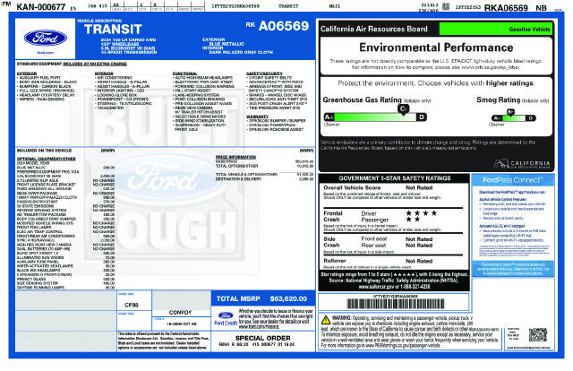Used 2024 Ford Transit 150 Low Roof AWD image 3