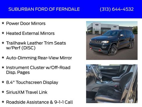 Used 2017 Jeep Grand Cherokee Trailhawk w/ Trailhawk Luxury Group image 25