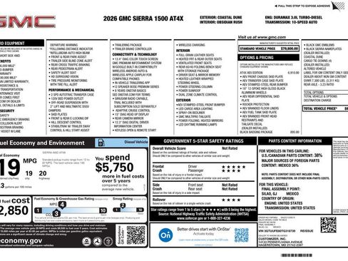 New 2026 GMC Sierra 1500 AT4X w/ AT4X AEV Edition AWD/4WD image 4