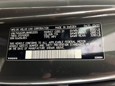 Used 2022 Volvo XC90 T6 Inscription image 28