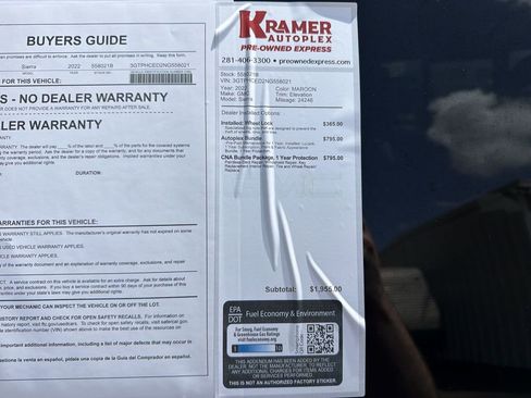 Used 2022 GMC Sierra 1500 Elevation w/ Elevation Premium Package image 35